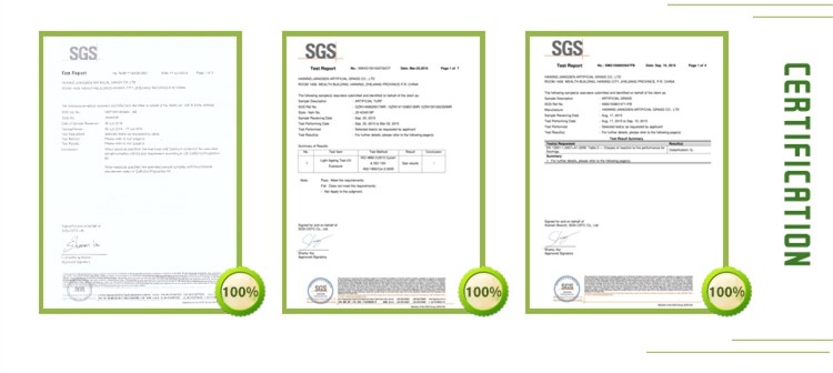 jiangsen چمن مصنوعی certification.jpg