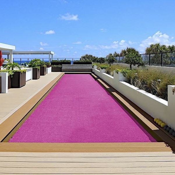 Special Color Turf Pink Artificial Grass For Decoration